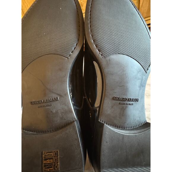 Giorgio Armani Black Patent-leather Derby shoes - Picture 8 of 8